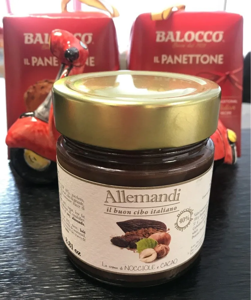La crema di nocciole e cacao