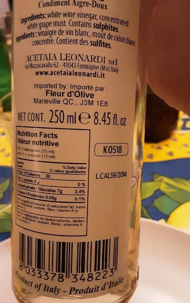 white balsamic
