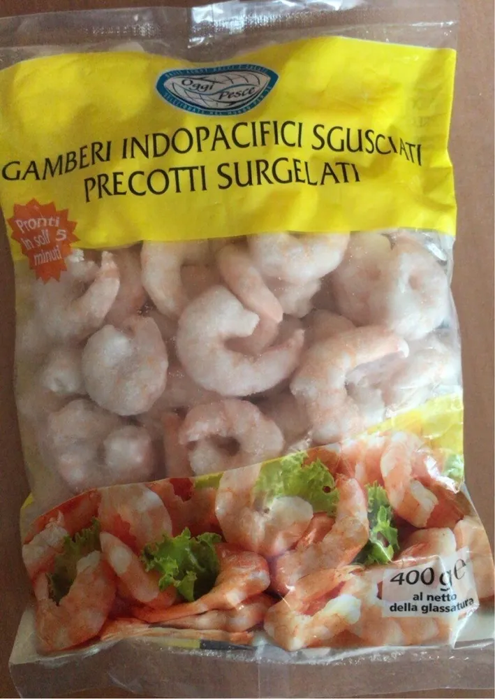 Gamberi indopacifici sgusciati