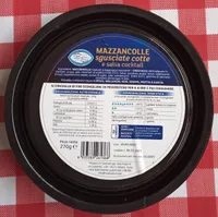 Mazzancolle sgusciate cotte in salsa cocktail