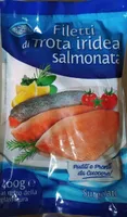 Filetti di trota iridea salmonata