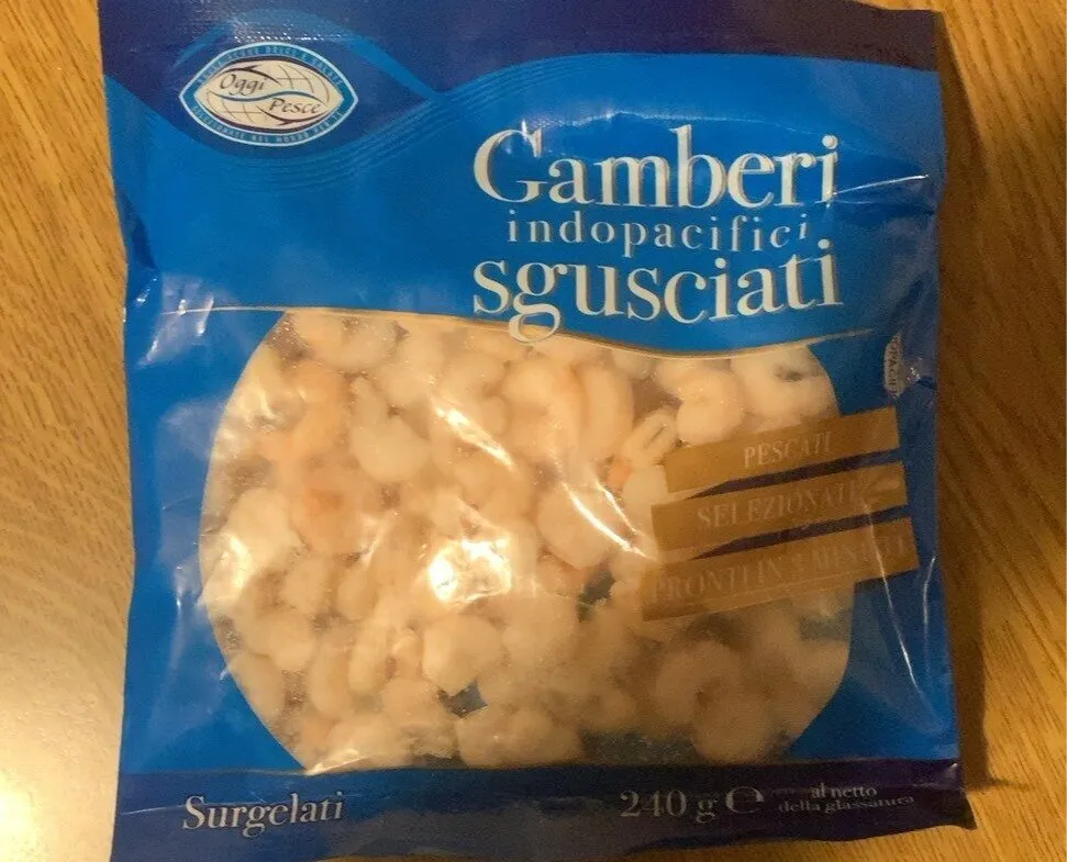 Gamberi indopacifici sgusciati