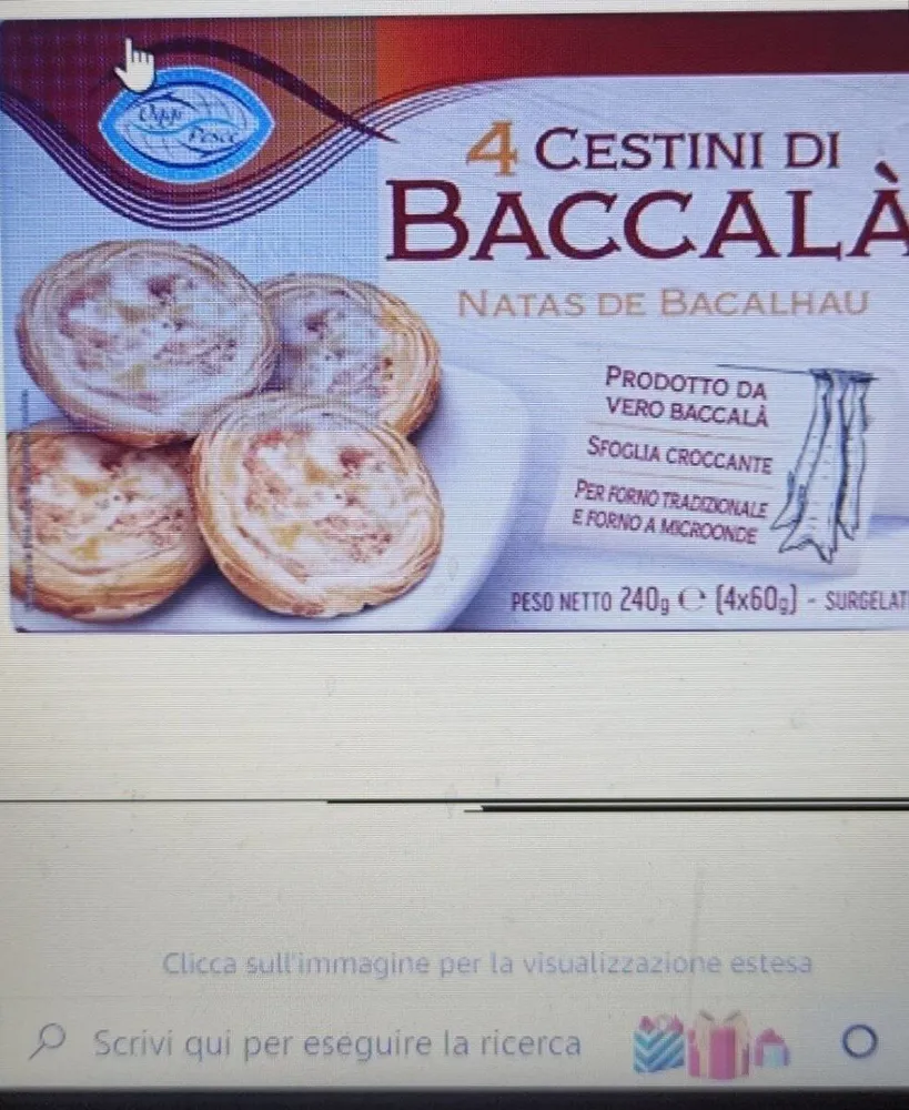 Cestini di baccalà