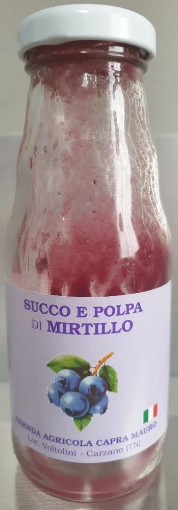 Succo e polpa di mirtillo