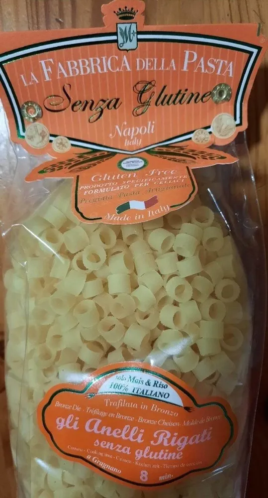 gli Anelli Rigati senza glutine