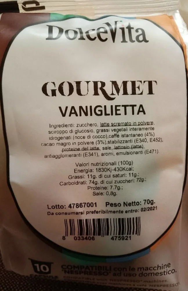 Gourmet vaniglietta