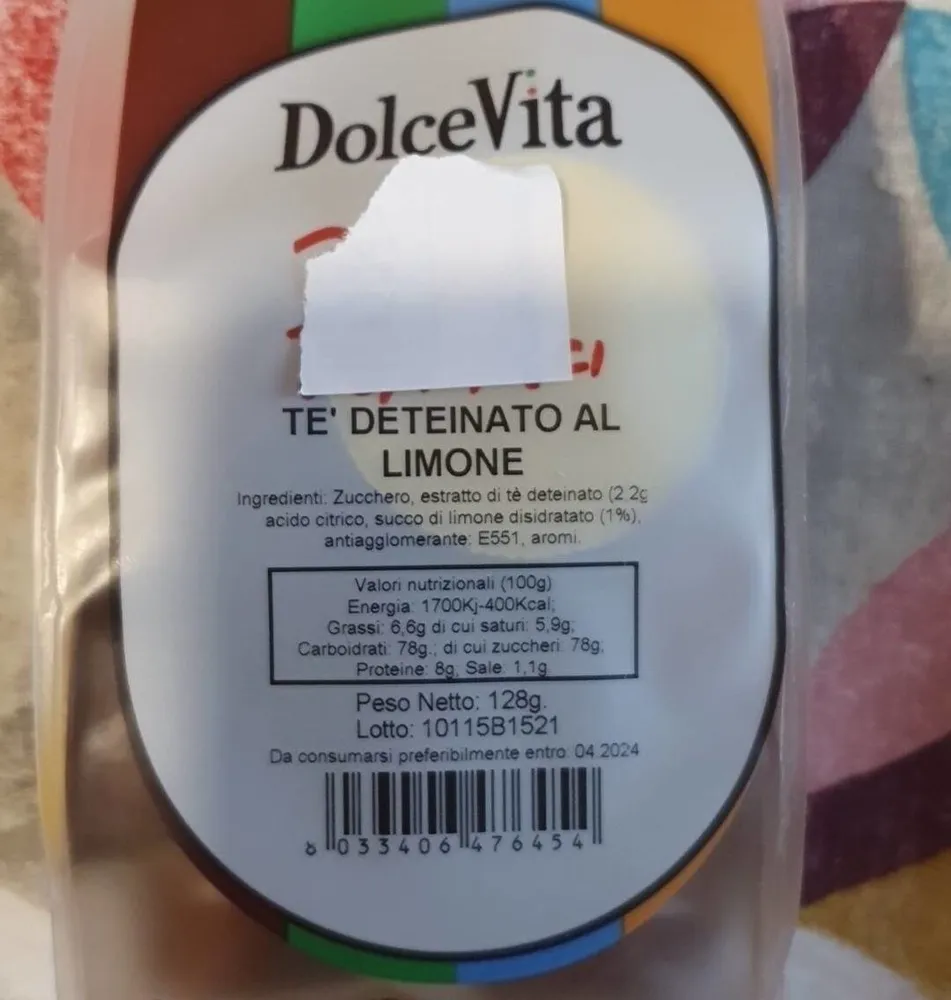Te deteinato al limone