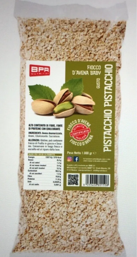Fiocco d’avena baby pistacchio