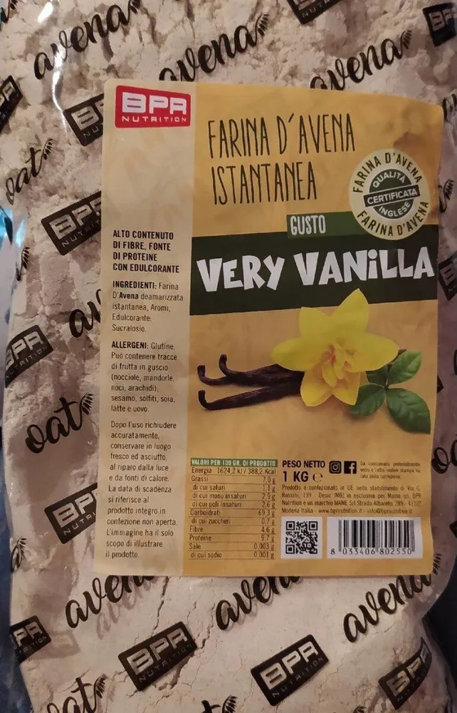 Farina avena alla vaniglia