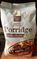 Poggio del farro organic porridge with seeds and fruit