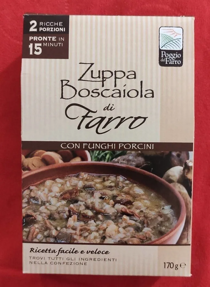 Zuppa Boscaiola di Farro con funghi porcini