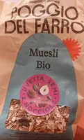 Poggio del farro organic muesli with raisins, seeds and hazelnuts