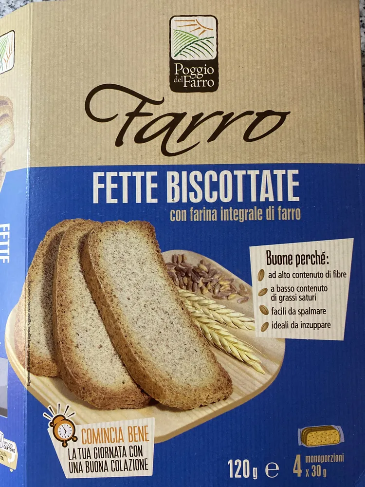 Fette biscottate - farina integrale di farro