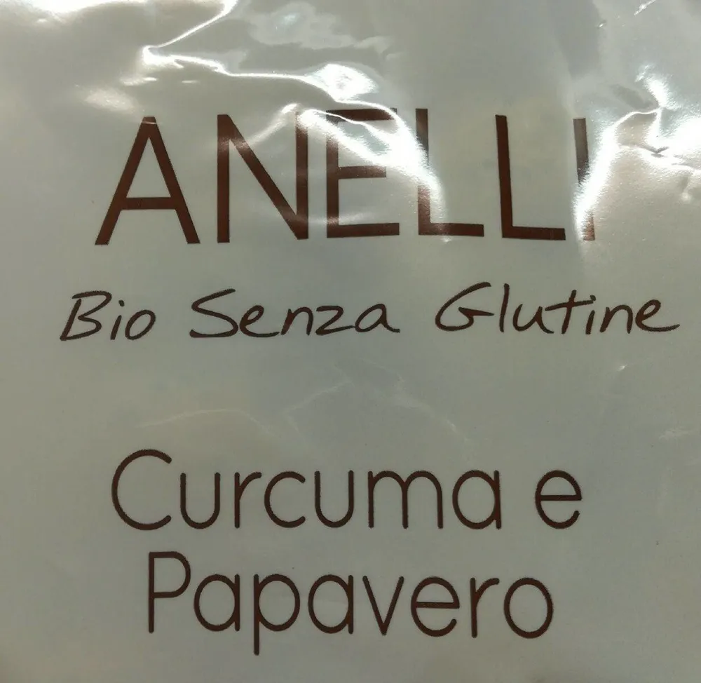 Anelli senza glutine Curcuma e papavero