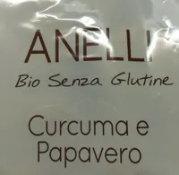 Anelli senza glutine Curcuma e papavero