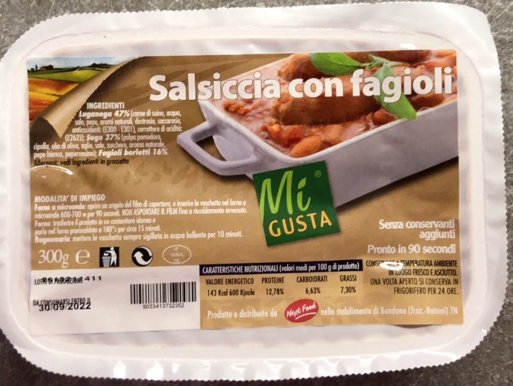 Salsiccia con fagioli