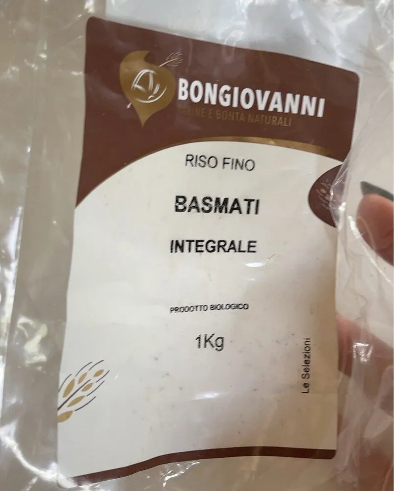 Riso fino basmati integrale