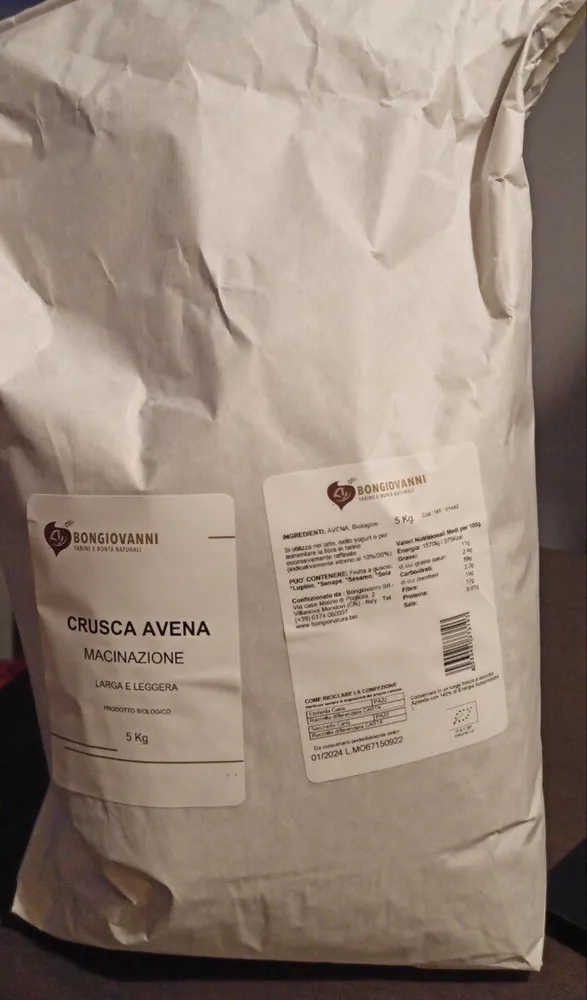 Crusca avena macinazione
