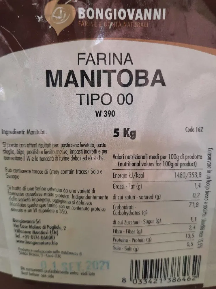Farina Manitoba tipo 00