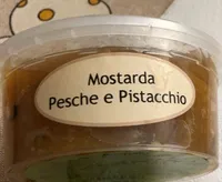 Mostarda pesche e pistacchio