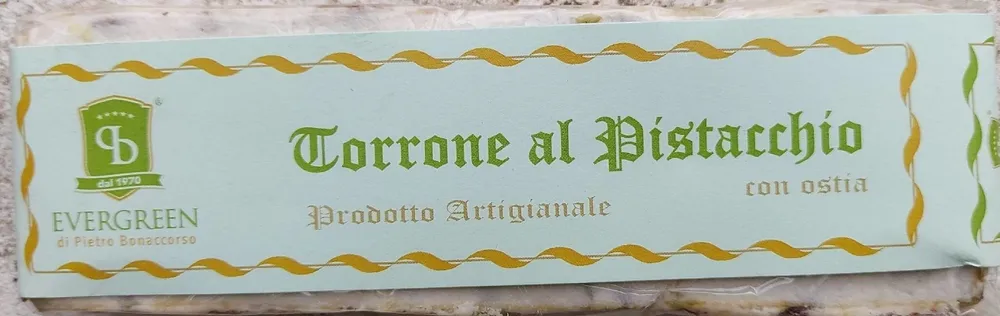 Torrone al pistacchio