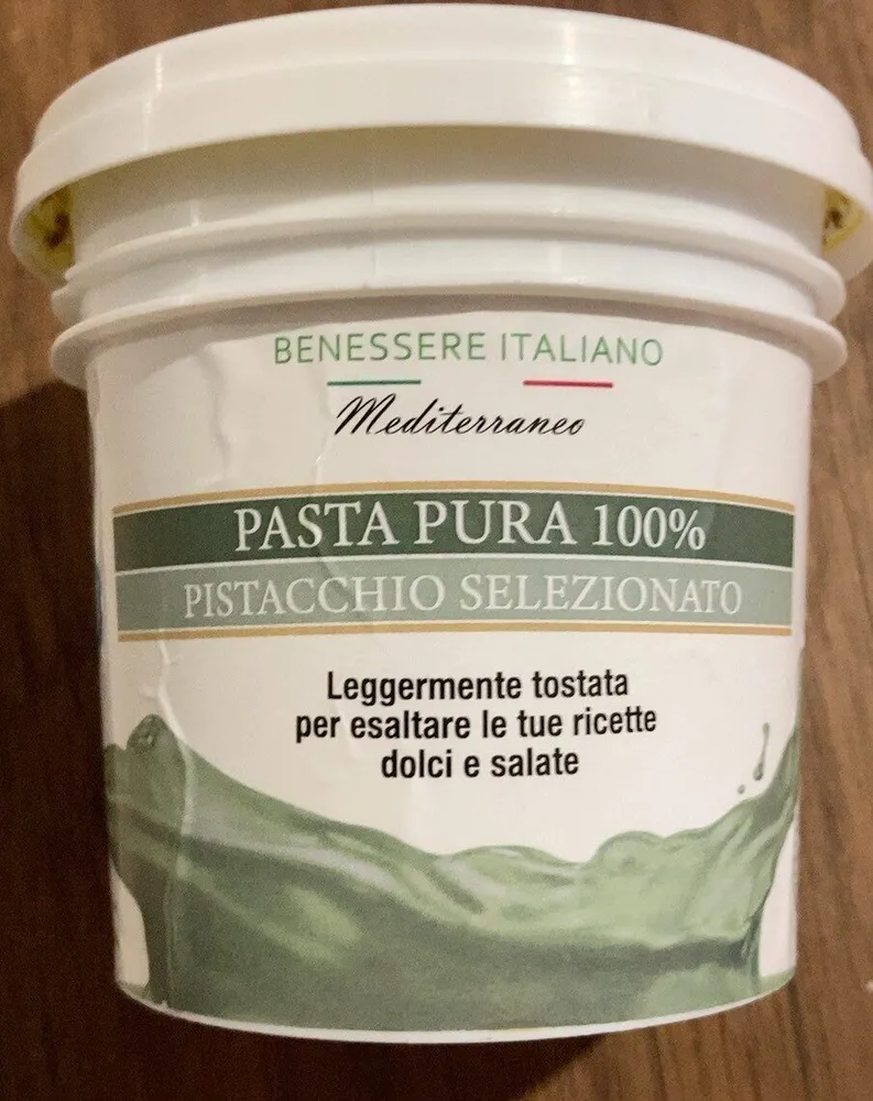 Pasta pura 100% pistacchio selezionato