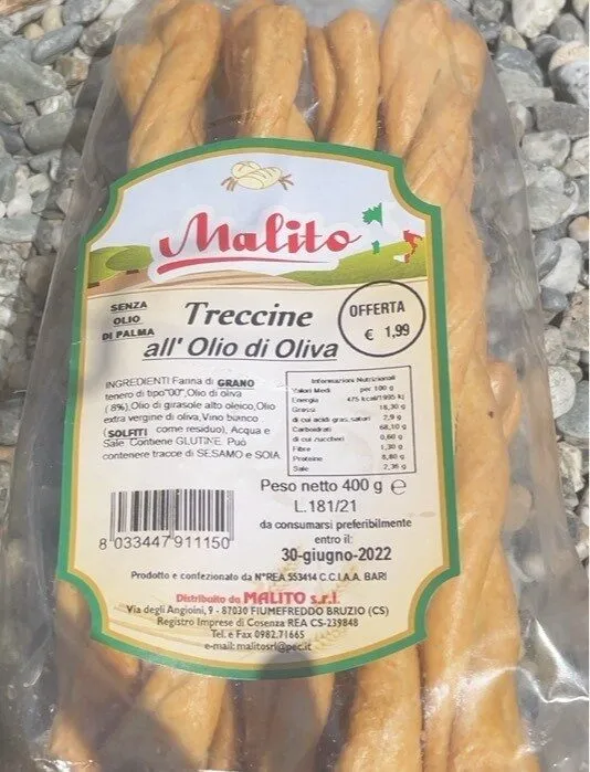 Treccine all’olio di Oliva