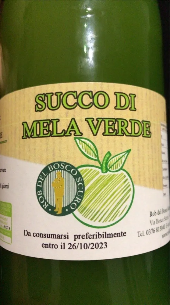Succo di mela verde