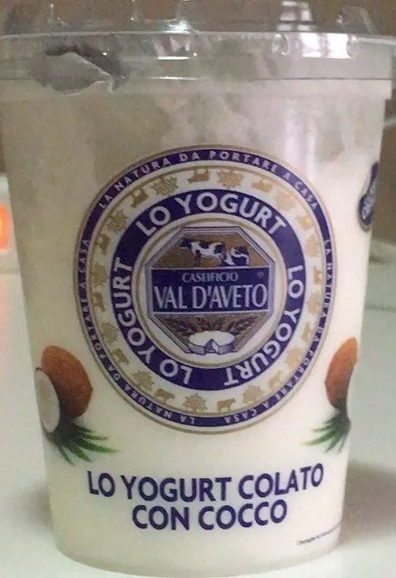 Lo yogurt colato val d’aveto con cocco
