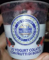 Yougurt colato con frutti di bosco