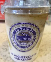 Yogurt colato con cereali