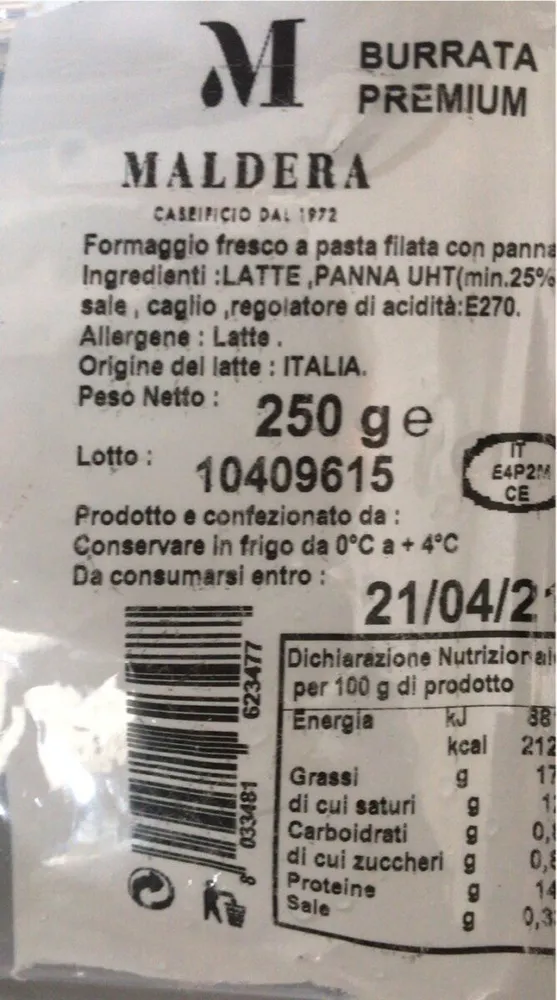 Butrata premium