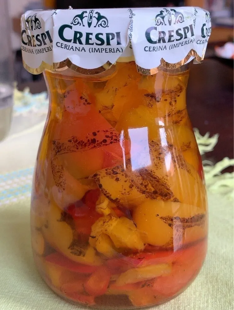 Peperoni grigliati in olio di semi di girasole