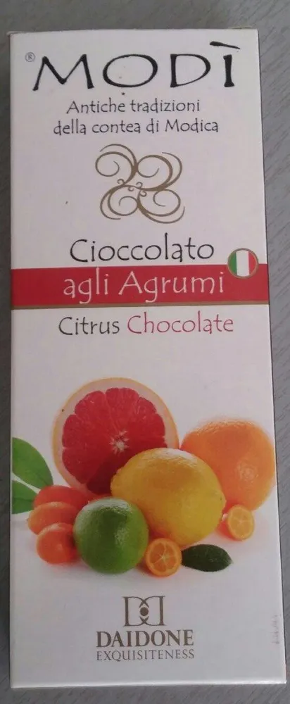 Chocolat aux agrumes Partitalia