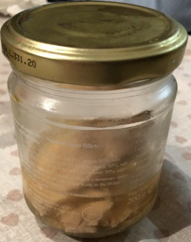 Filetti di tonno al naturale