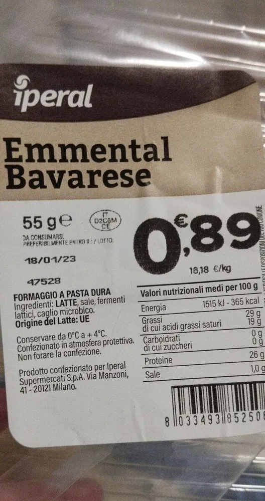 Emmental bavarese