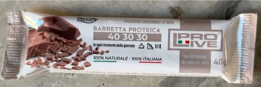 Barretta Proteica cioccolato al latte Pro Live