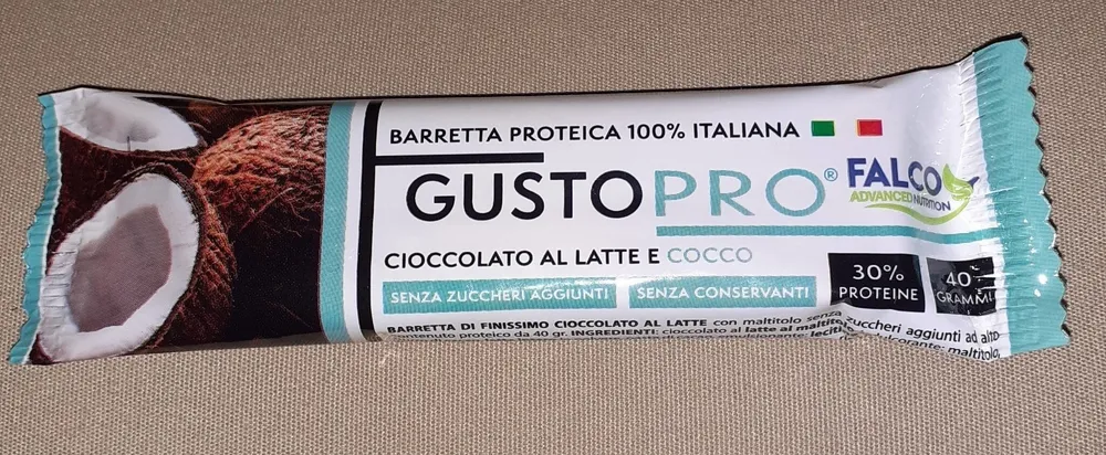Barretta proteica gusto pro cioccolato al latte e cocco imp