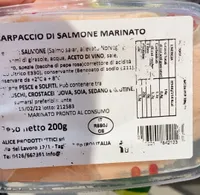 Carpaccio di salmone marinato