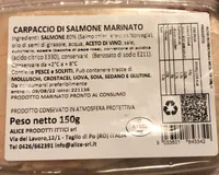 Carpaccio di salmone marinato