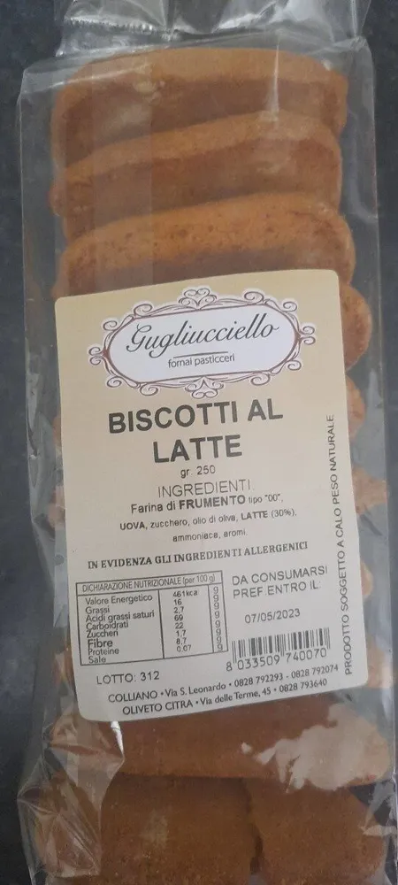 Biscotti al latte