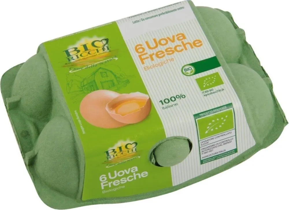 6 Uova fresche biologiche