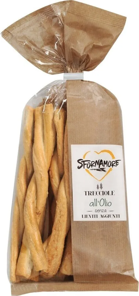 Trecciole all'olio senza lieviti aggiunti