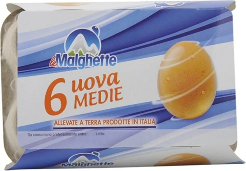 Uova medie allevate a terra