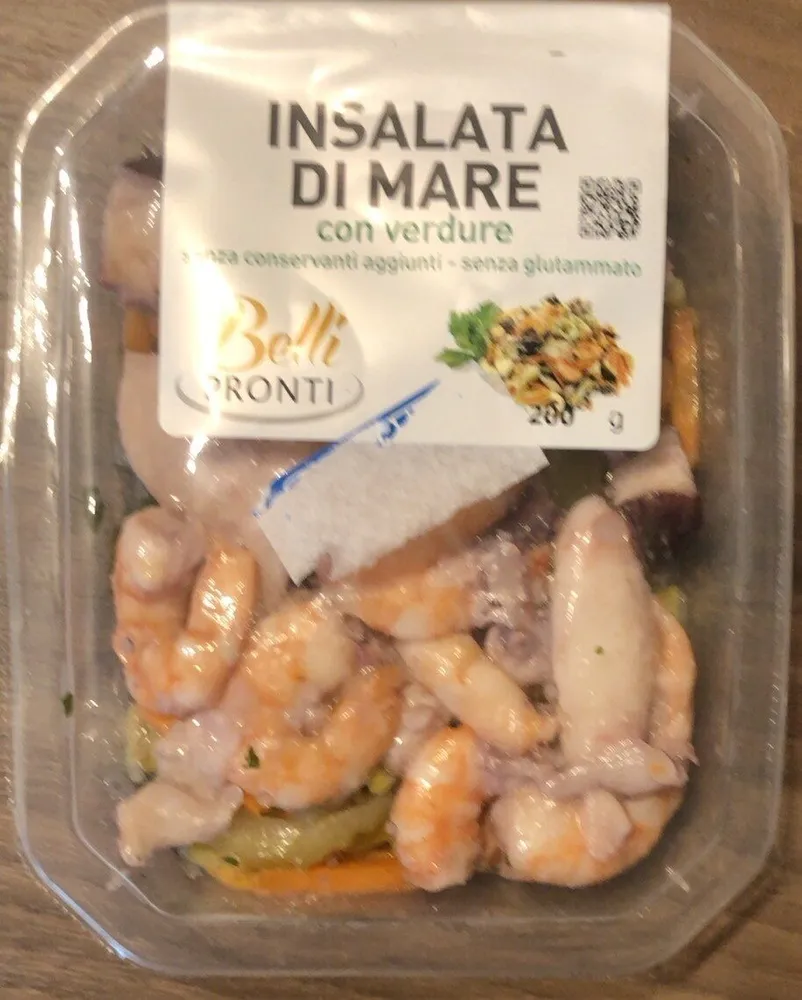 Insalata di mare con verdure