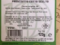 Prosciutto cotto scelto