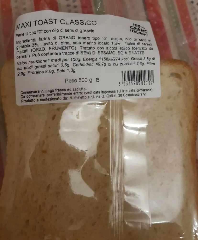 Maxi toast classico
