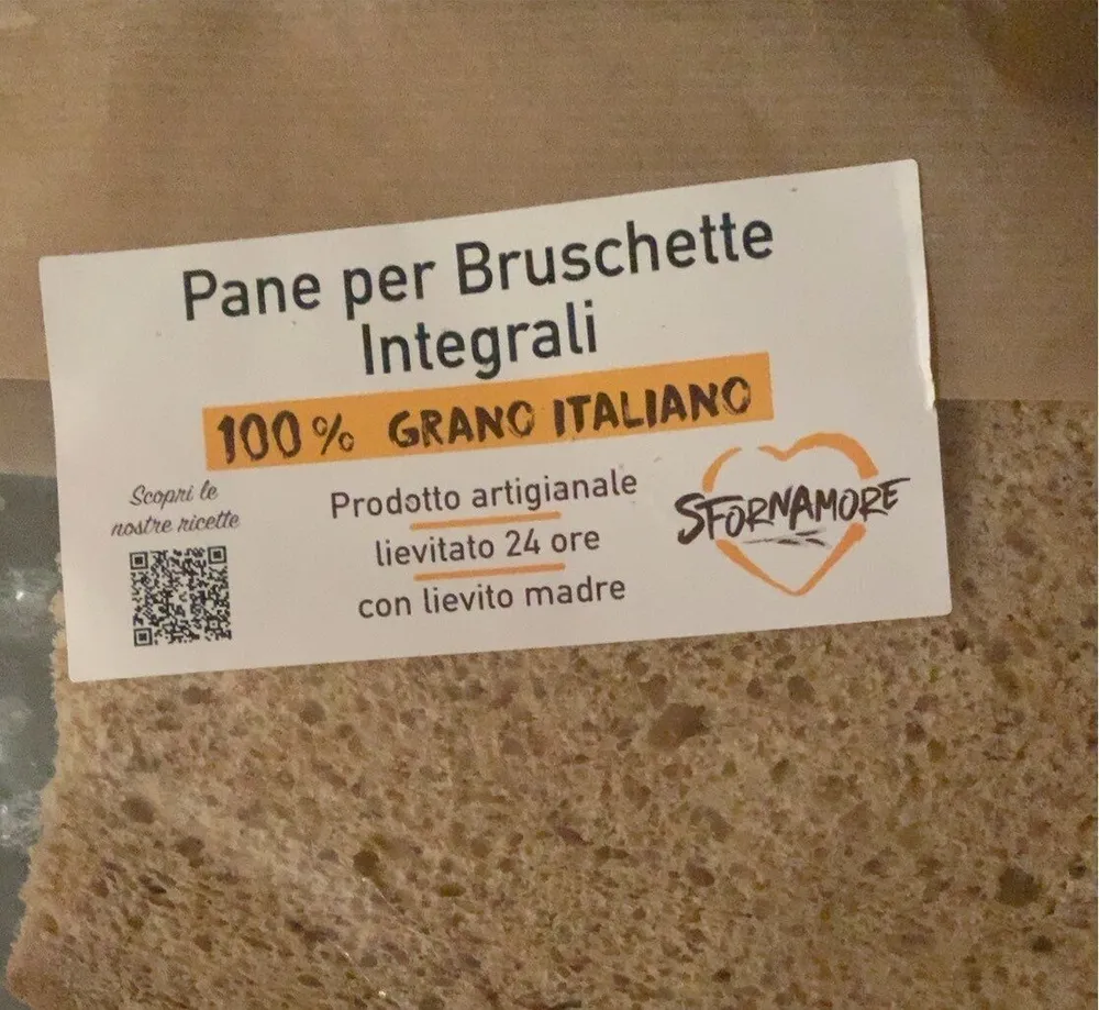 Pane per bruschette integrali