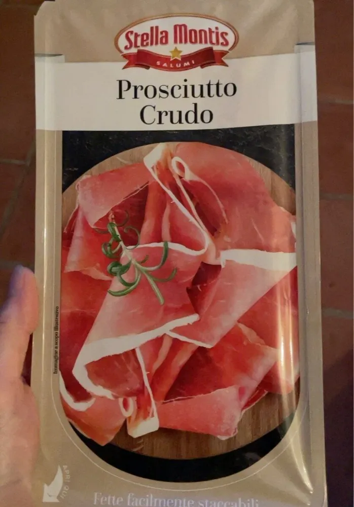 Prosciutto crudo affettato