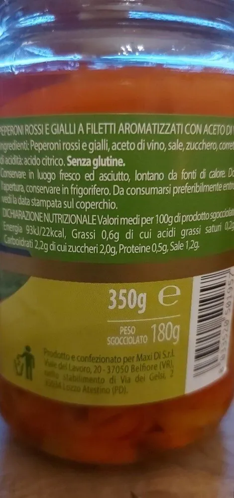 Peperoni filetti vro